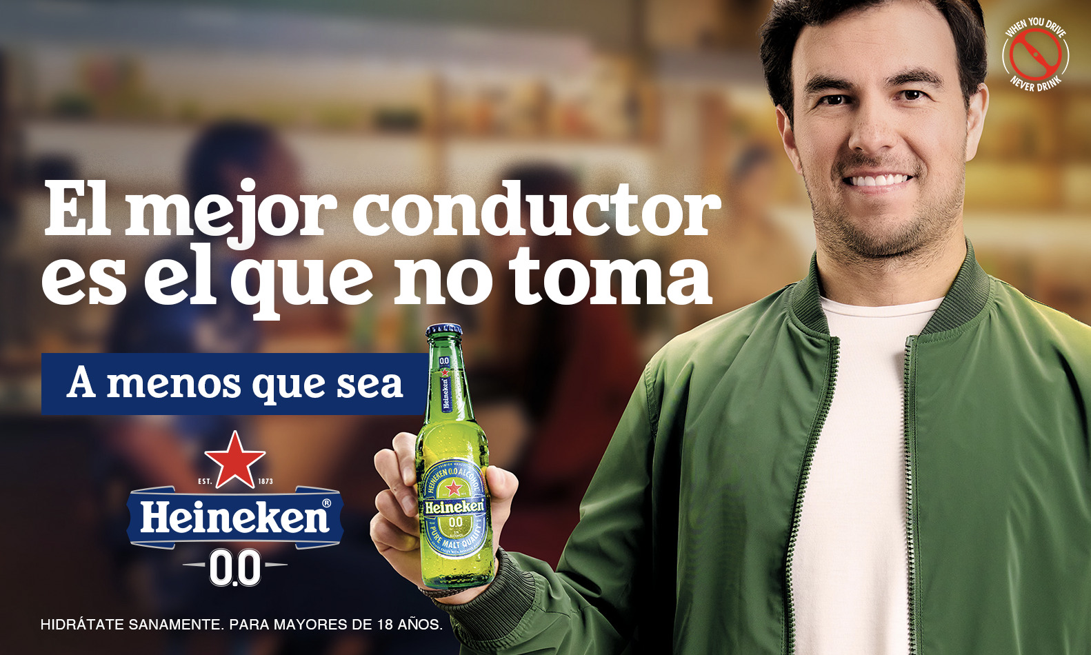 ¡Participa con Heineken 0.0 para conocer a Checo Pérez y ganar accesos al GP de México!