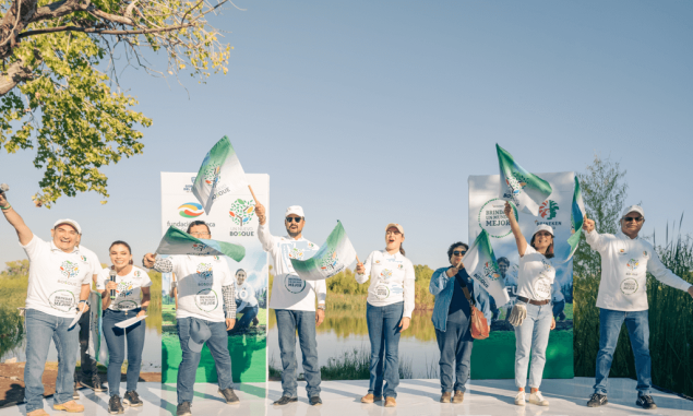 Reforestan 1,000 árboles y arbustos en el Río San Pedro - Vado de Meoqui, Chihuahua