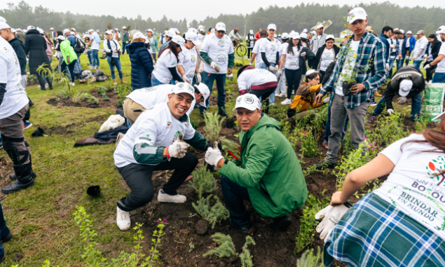 HEINEKEN México y Fundación Azteca cierran con éxito 10 jornadas de reforestación con más de 12,500 árboles y plantas nativas.