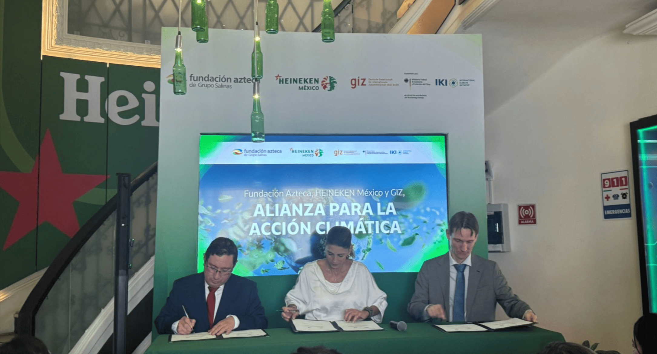 HEINEKEN MÉXICO, FUNDACIÓN AZTECA Y GIZ UNEN FUERZAS PARA IMPULSAR LA ACCIÓN CLIMÁTICA EN MÉXICO